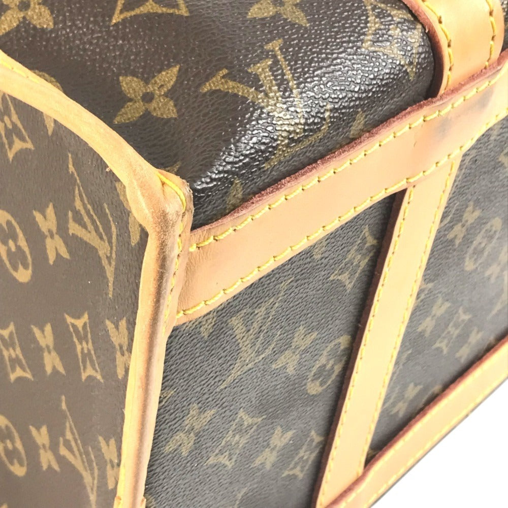 LOUIS VUITTON M41924 Monogram pet carry Sac Chasseur Carry bag for small dogs Hand Bag Duffle Bag MonogramCanvas Brown Used