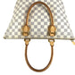 LOUIS VUITTON N51186 Damier Azur Saleya PM PVC Leather Shoulder Bag Tote Bag Damier Azur Canvas White Used