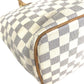 LOUIS VUITTON N51186 Damier Azur Saleya PM PVC Leather Shoulder Bag Tote Bag Damier Azur Canvas White Used
