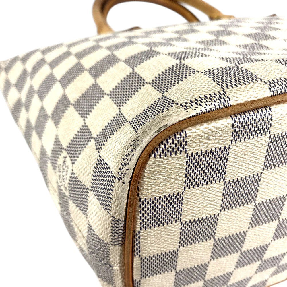 LOUIS VUITTON N51186 Damier Azur Saleya PM PVC Leather Shoulder Bag Tote Bag Damier Azur Canvas White Used