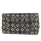 CHANEL Translated ants Clover CC logo CC Mark bag flap Shoulder Bag cotton Black Used