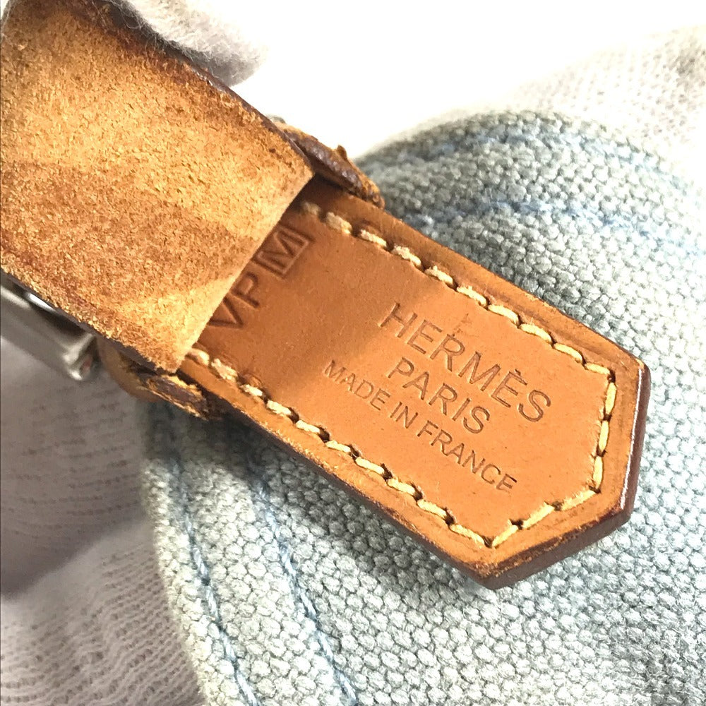 HERMES Shoulder Maruwari PM Maruwari PM Bag Shoulder Bag Tote Bag Canvas blue Used