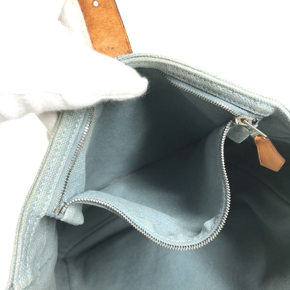 HERMES Shoulder Maruwari PM Maruwari PM Bag Shoulder Bag Tote Bag Canvas blue Used