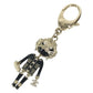 CHANEL 22P Lion Camellia Logo Animal Rhinestone Charm Bag Charm Key Holder Metal Black/Gold Used