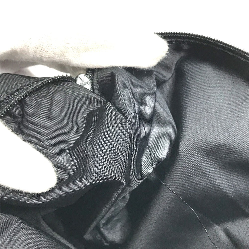 CHANEL New travel line CC CC Mark logo Bag, Business Bag, Mini Duffle Bag Hand Bag Nylon / Leather Black Used