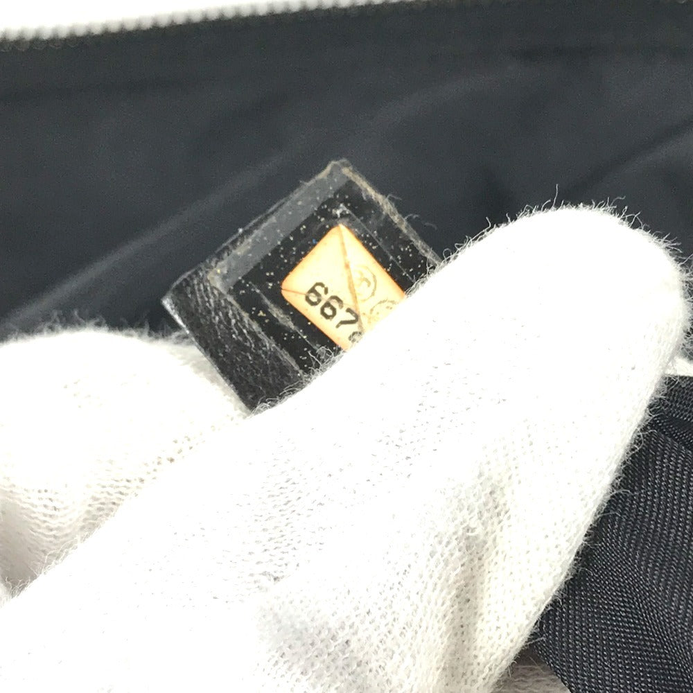 CHANEL New travel line CC CC Mark logo Bag, Business Bag, Mini Duffle Bag Hand Bag Nylon / Leather Black Used