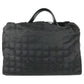 CHANEL New travel line CC CC Mark logo Bag, Business Bag, Mini Duffle Bag Hand Bag Nylon / Leather Black Used