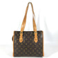 LOUIS VUITTON M40007 Monogram Popincourt Popincourt Bag Tote Bag shawl Shoulder Bag MonogramCanvas Brown Used
