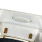 Salvatore Ferragamo vintage Gancini logo bag backpack Backpack straw / Leather White Used