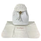 Salvatore Ferragamo vintage Gancini logo bag backpack Backpack straw / Leather White Used