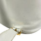 Salvatore Ferragamo vintage Gancini logo bag backpack Backpack straw / Leather White Used