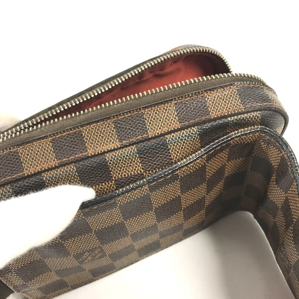 LOUIS VUITTON N51994 Damier Geronimos old Bag Shoulder Bag Waist Pouch body bag Damier Canvas Ebene Brown Used