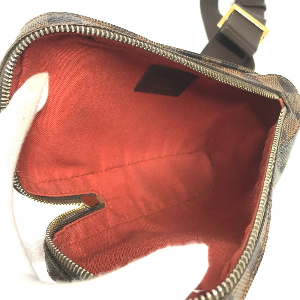 LOUIS VUITTON N51994 Damier Geronimos old Bag Shoulder Bag Waist Pouch body bag Damier Canvas Ebene Brown Used