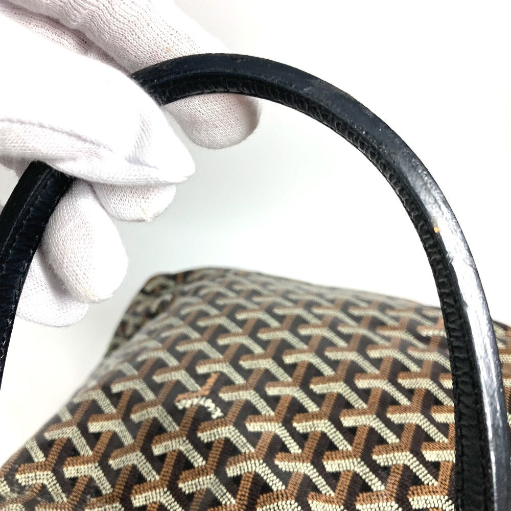 GOYARD Saint Louis PM (with pouch) Tote Bag shoulder bag Shoulder Bag PVC/Leather Black Used