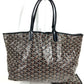 GOYARD Saint Louis PM (with pouch) Tote Bag shoulder bag Shoulder Bag PVC/Leather Black Used