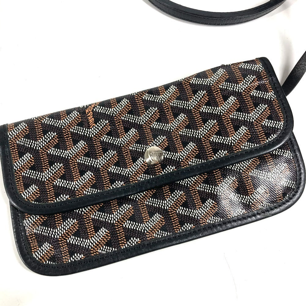 GOYARD Saint Louis PM (with pouch) Tote Bag shoulder bag Shoulder Bag PVC/Leather Black Used