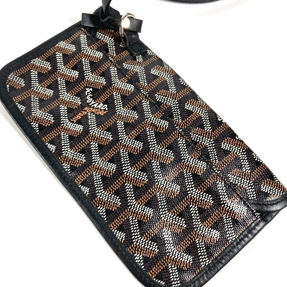 GOYARD Saint Louis PM (with pouch) Tote Bag shoulder bag Shoulder Bag PVC/Leather Black Used