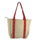 LOUIS VUITTON M40035 Antigua Cabas MM Bag Tote Bag shawl Shoulder Bag Canvas Beige/Red Used