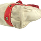LOUIS VUITTON M40035 Antigua Cabas MM Bag Tote Bag shawl Shoulder Bag Canvas Beige/Red Used