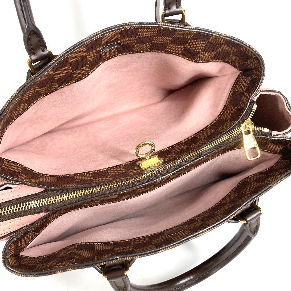 LOUIS VUITTON N41488 Damier Normandy Bag, Tote Bag, Shoulder Bag Hand Bag Damier Canvas Magnolia pink/Brown Used