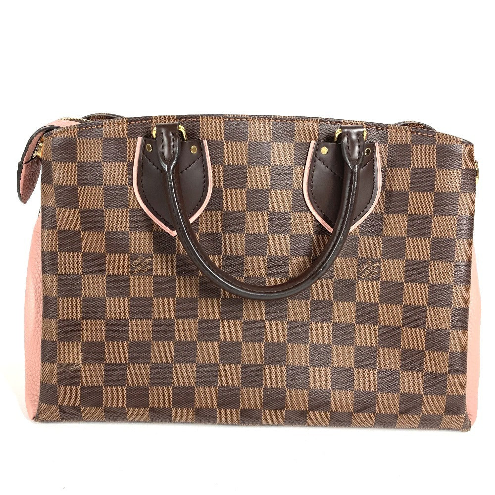 LOUIS VUITTON N41488 Damier Normandy Bag, Tote Bag, Shoulder Bag Hand Bag Damier Canvas Magnolia pink/Brown Used