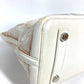LOUIS VUITTON M40699 Transparency Monogram Lockit Tote Bag, Embroidered, Clear, Mesh Hand Bag Leather / Nylon White Used