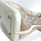 LOUIS VUITTON M40699 Transparency Monogram Lockit Tote Bag, Embroidered, Clear, Mesh Hand Bag Leather / Nylon White Used
