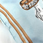 HERMES Brides de Gala Silky City PM Silky City PM Crossbody bag with pouch Shoulder Bag silk / Leather Light blue/Brown Used