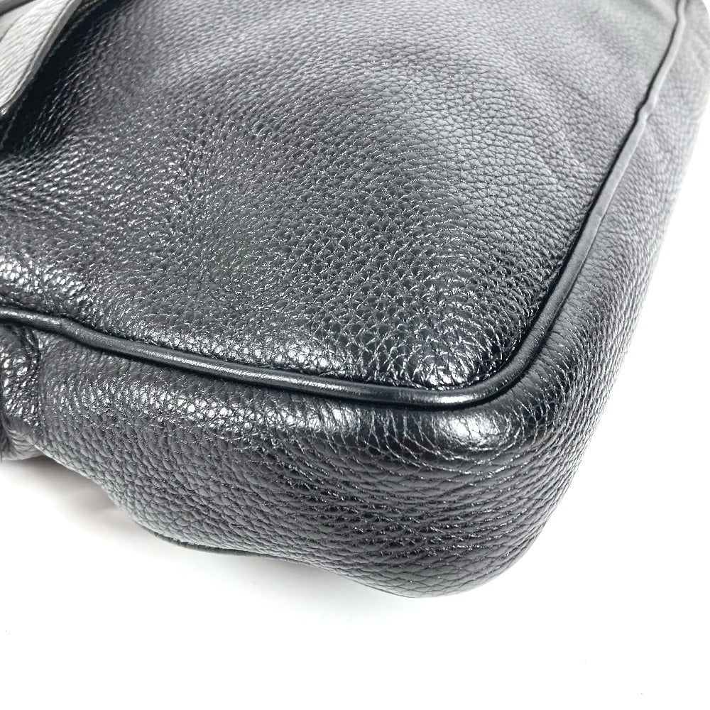 GUCCI 322057 Document bag Briefcase Interlocking G logo Tote Bag Bag 2WAY Bag Shoulder Bag Crossbody Business bag Leather Black Used
