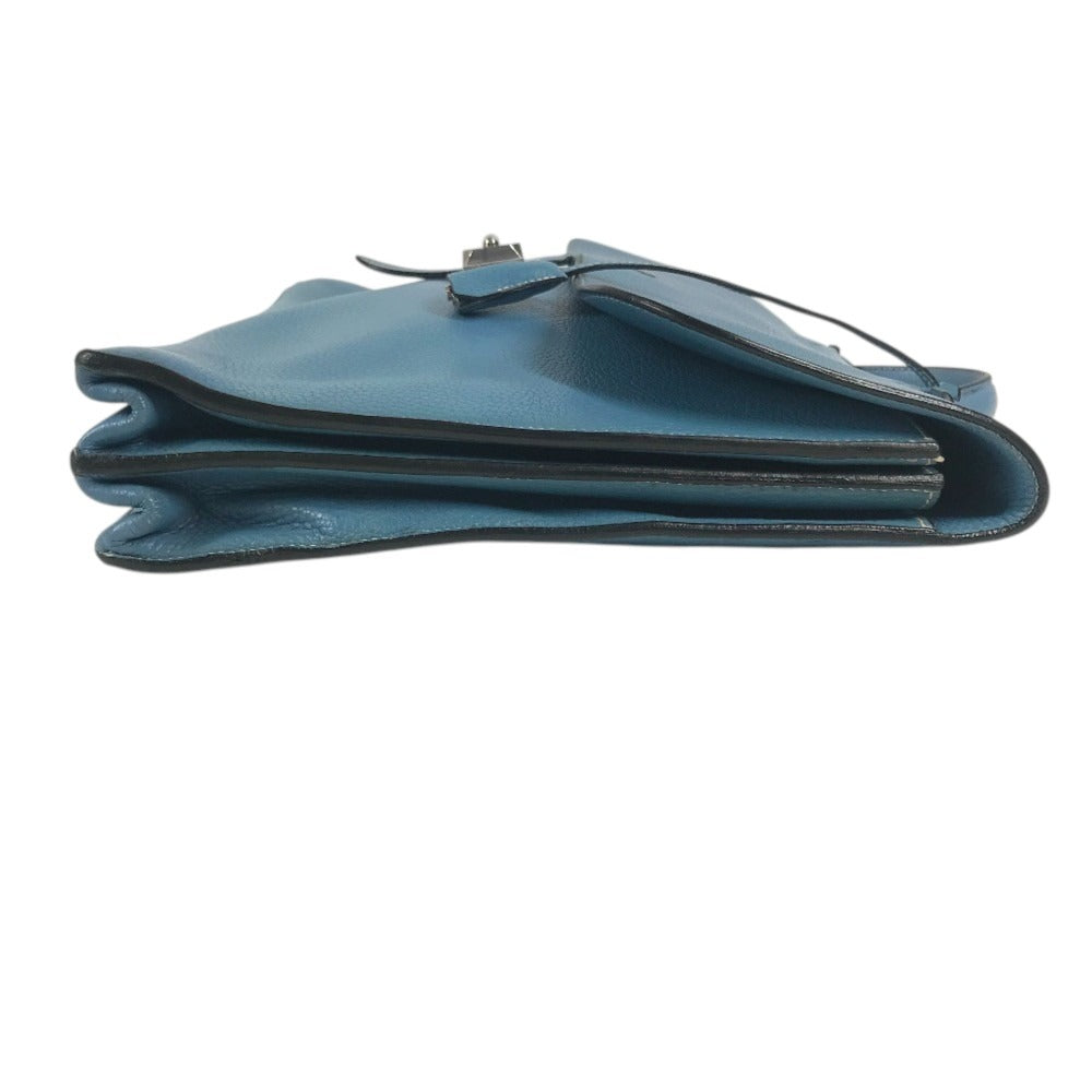 HERMES Sac à de Peches 38 Sac à de Peches 38 Handbag, flap briefcase, document bag Business bag Taurillon Clemence Blue gene blue/SilverHardware Used