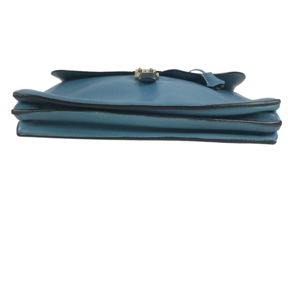 HERMES Sac à de Peches 38 Sac à de Peches 38 Handbag, flap briefcase, document bag Business bag Taurillon Clemence Blue gene blue/SilverHardware Used
