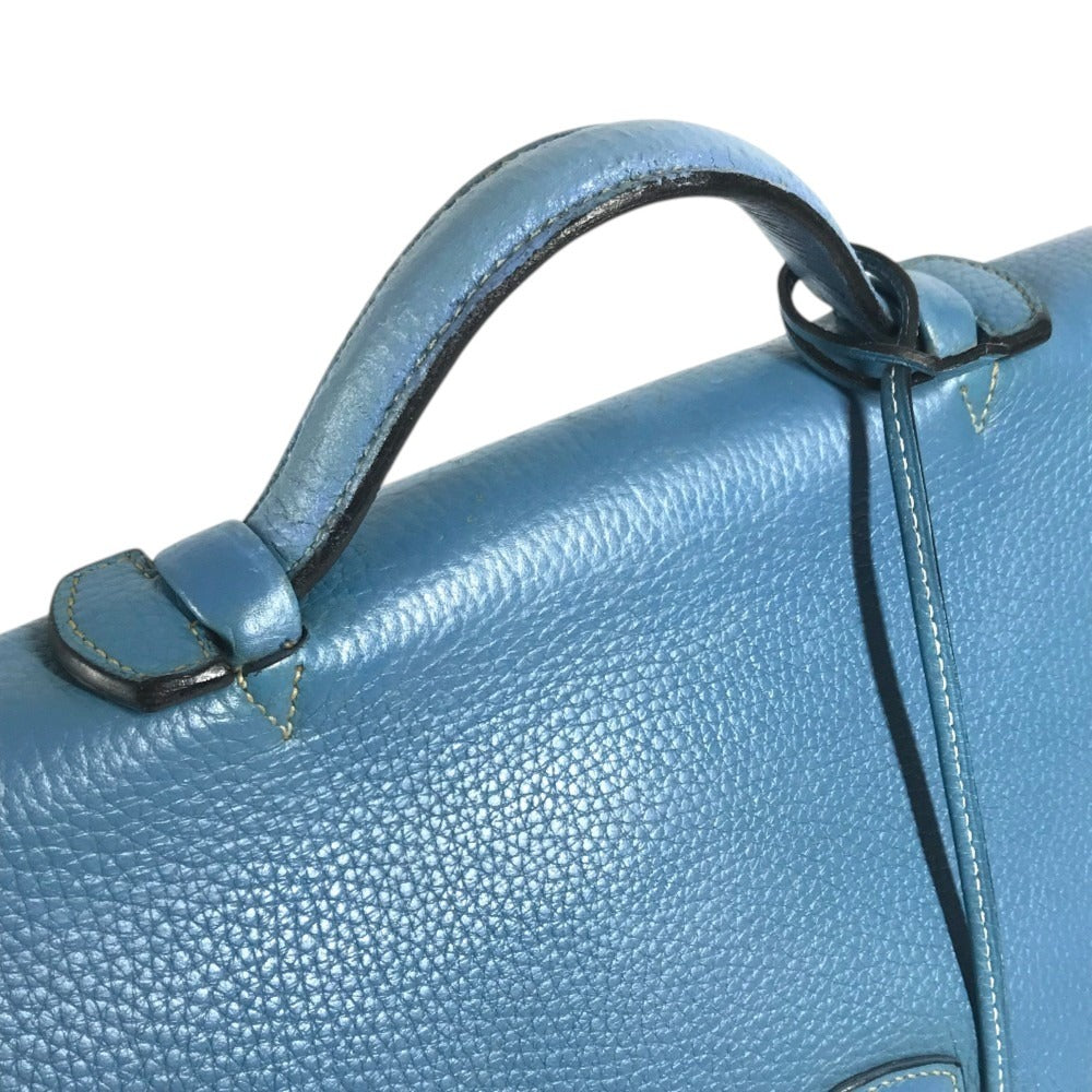 HERMES Sac à de Peches 38 Sac à de Peches 38 Handbag, flap briefcase, document bag Business bag Taurillon Clemence Blue gene blue/SilverHardware Used