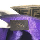 FENDI 8BH185 Zucca logo Bag Tote Bag shawl Shoulder Bag PVC/Leather Brown/purple Used