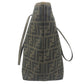 FENDI 8BH185 Zucca logo Bag Tote Bag shawl Shoulder Bag PVC/Leather Brown/purple Used