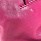 Salvatore Ferragamo Logo Gancini 2-Way Bag: Crossbody Bag, Handbag, Tote Bag Shoulder Bag Leather Purple Based/Pink Based Used