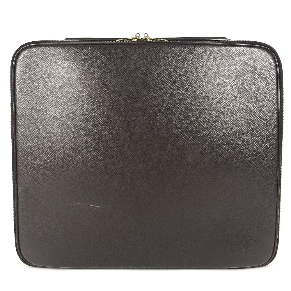 LOUIS VUITTON M30836 Taiga Porte Ordina Tour Odessa Briefcase, Business Bag, Document Bag, Handbag Hand Bag Taiga Leather Acajou Wine red Based Used