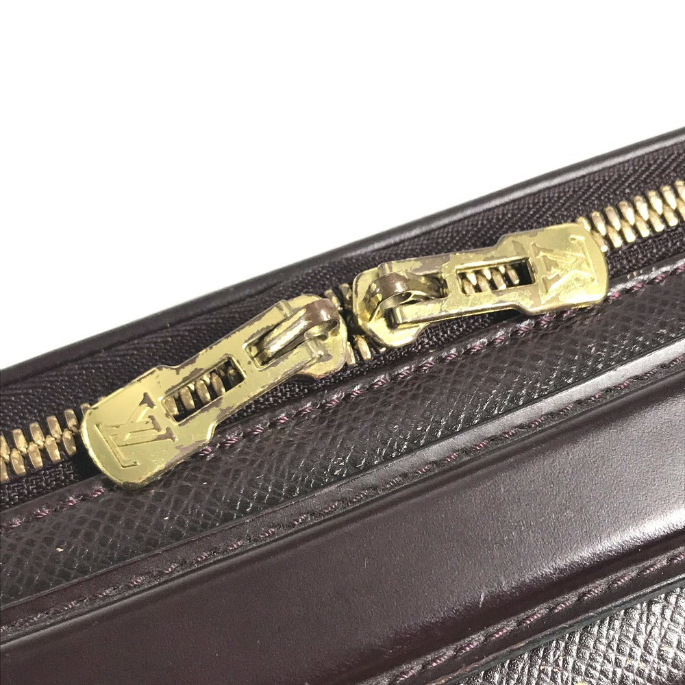 LOUIS VUITTON M30836 Taiga Porte Ordina Tour Odessa Briefcase, Business Bag, Document Bag, Handbag Hand Bag Taiga Leather Acajou Wine red Based Used