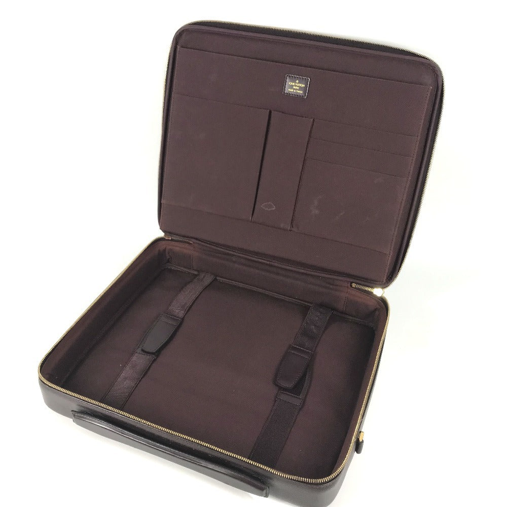 LOUIS VUITTON M30836 Taiga Porte Ordina Tour Odessa Briefcase, Business Bag, Document Bag, Handbag Hand Bag Taiga Leather Acajou Wine red Based Used