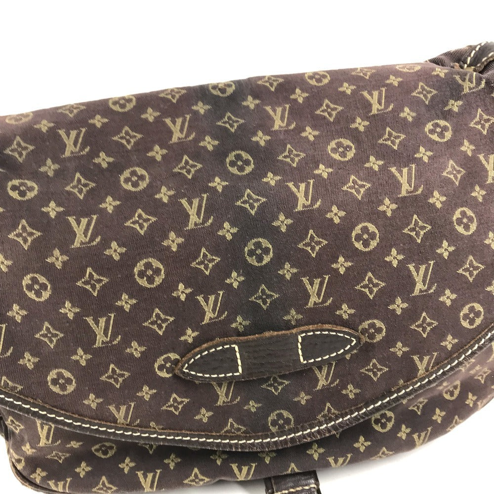 LOUIS VUITTON M95227 Monogram Mini-Lin Saumur30 Saumur 30 Bag Crossbody Flap Shoulder Bag Monogram Mini-LinCanvas Brown Used