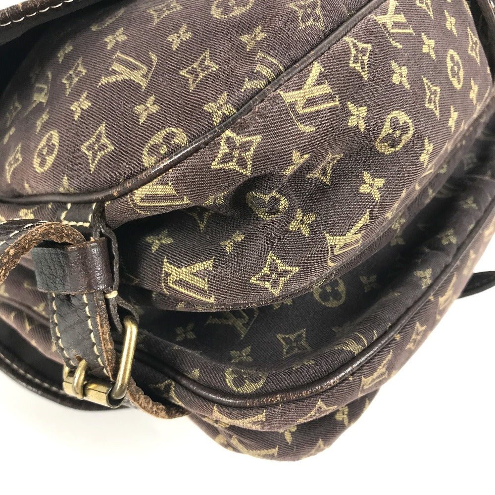 LOUIS VUITTON M95227 Monogram Mini-Lin Saumur30 Saumur 30 Bag Crossbody Flap Shoulder Bag Monogram Mini-LinCanvas Brown Used