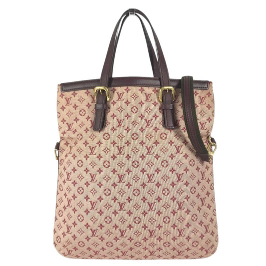 LOUIS VUITTON M92210 Monogram mini Françoise Shoulder bag, 2-way bag, Handbag, Flat bag Tote Bag Monogram Mini Canvas Slys Red Used