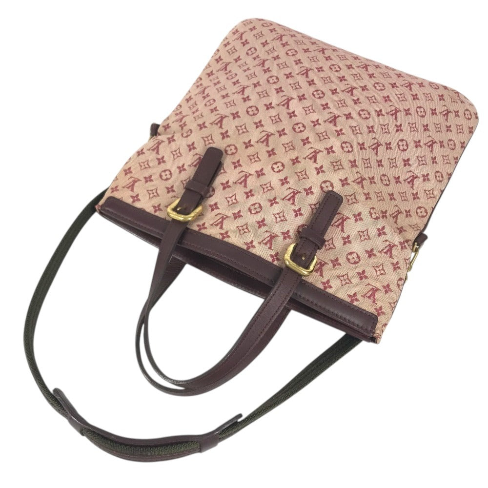 LOUIS VUITTON M92210 Monogram mini Françoise Shoulder bag, 2-way bag, Handbag, Flat bag Tote Bag Monogram Mini Canvas Slys Red Used