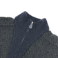 HERMES Zip-up zipper Jacket, Outerwear, Long-sleeved Top apparel knit wool Green/Navy Used