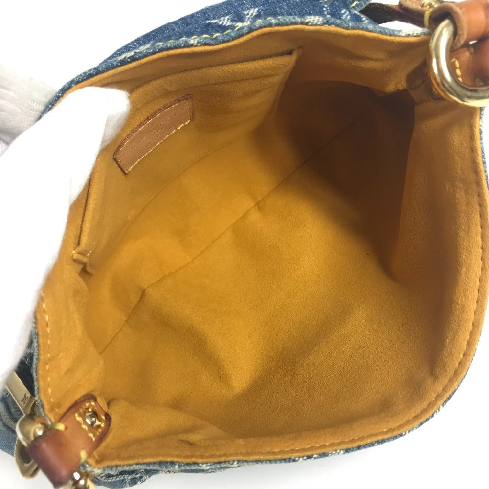 LOUIS VUITTON M95050 MonogramDenim Mini Pleaty Mini Pleaty Handbag, Shoulder bag, Flap Shoulder Bag Monogram Denim Canvas blue Used