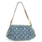 LOUIS VUITTON M95050 MonogramDenim Mini Pleaty Mini Pleaty Handbag, Shoulder bag, Flap Shoulder Bag Monogram Denim Canvas blue Used
