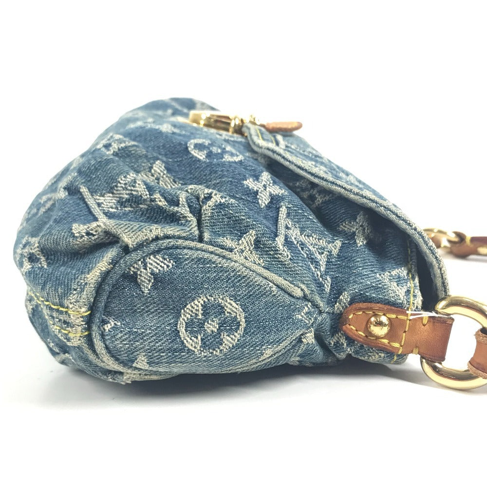 LOUIS VUITTON M95050 MonogramDenim Mini Pleaty Mini Pleaty Handbag, Shoulder bag, Flap Shoulder Bag Monogram Denim Canvas blue Used