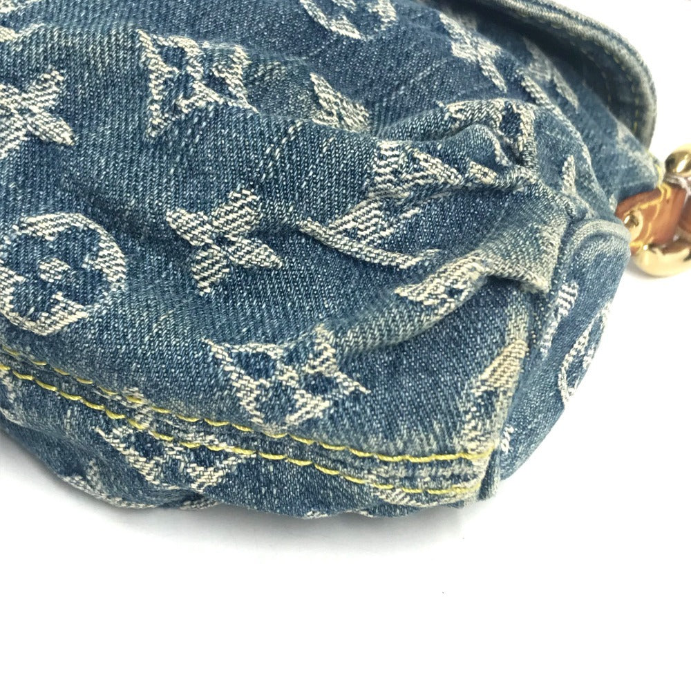 LOUIS VUITTON M95050 MonogramDenim Mini Pleaty Mini Pleaty Handbag, Shoulder bag, Flap Shoulder Bag Monogram Denim Canvas blue Used