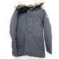 CANADA GOOSE 3438JM JASPER Down Jacket with Fur Hood, Unisex, Navy