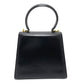 Salvatore Ferragamo BX-212193 Gancini Square Bag, 2-Way Handbag/Shoulder Bag, Leather, Black, Women's