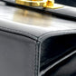 Salvatore Ferragamo BX-212193 Gancini Square Bag, 2-Way Handbag/Shoulder Bag, Leather, Black, Women's